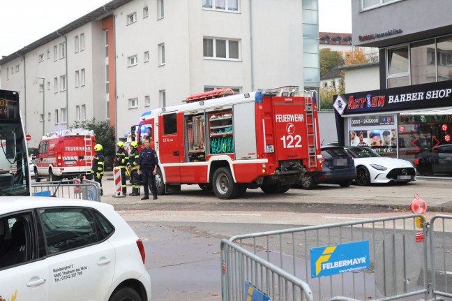 	Brand in einem Pizza-Restaurant in Thalheim bei Wels sorgte fr Einsatz zweier Feuerwehren