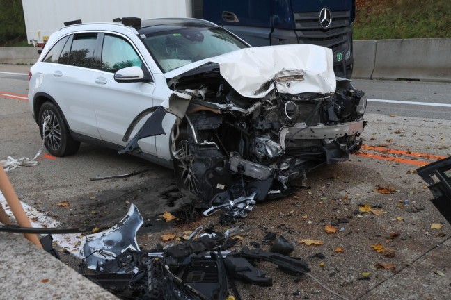 	Sechs teils Schwerverletzte bei Crash auf Pyhrnautobahn in Micheldorf in Obersterreich