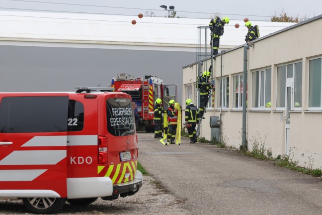 	Zwei Feuerwehren bei Tischlerei in Eberstalzell im Einsatz