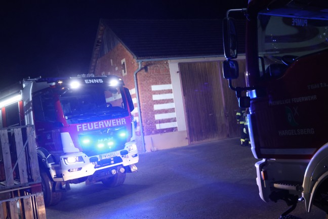 	Drei Feuerwehren bei kleinerem Brand auf Bauernhof in Enns im Einsatz