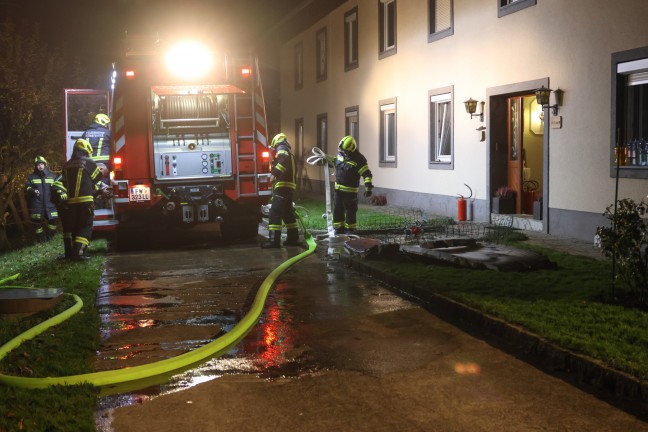 	Drei Feuerwehren bei Kellerbrand in einem Vierkanter in Kematen an der Krems im Einsatz