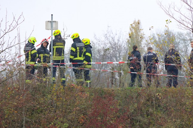 	Schleiheim: Leblose Person durch Einsatzkrfte aus der Traun geborgen