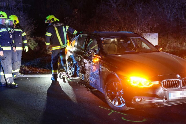 	Verkehrsunfall in einem Kreuzungsbereich in Weikirchen an der Traun endete mit grerem Sachschaden