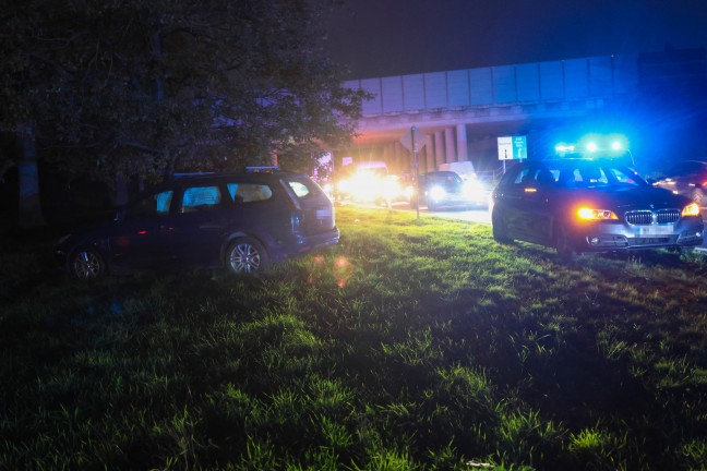 	Verkehrsunfall in einem Kreuzungsbereich in Weikirchen an der Traun endete mit grerem Sachschaden