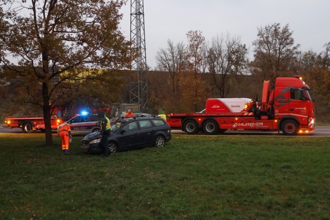 	Verkehrsunfall in einem Kreuzungsbereich in Weikirchen an der Traun endete mit grerem Sachschaden