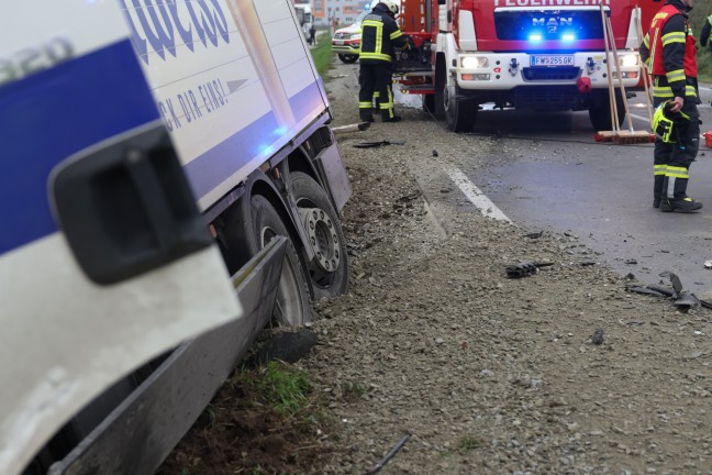 	Tdlicher Frontalcrash: Autolenker (57) starb bei Kollision mit Biertransporter in Grieskirchen