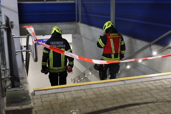 	Schadstoffeinsatz: Polyvinylchlorid rieselte im Bahnhof in Bad Schallerbach aus Gterzugwaggon