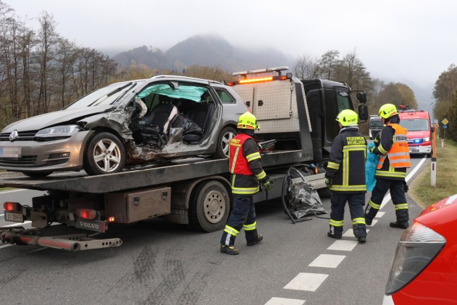 	Unfalllenker (84) nach schwerem Crash in Micheldorf in Obersterreich im Klinikum verstorben