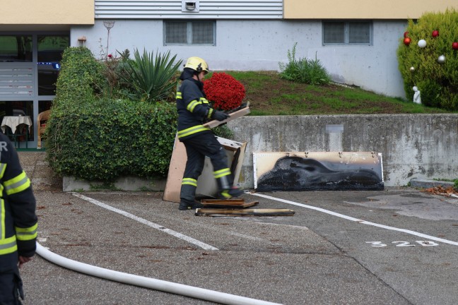 	Kchenbrand in einer Wohnung eines Mehrparteienwohnhauses in Gmunden