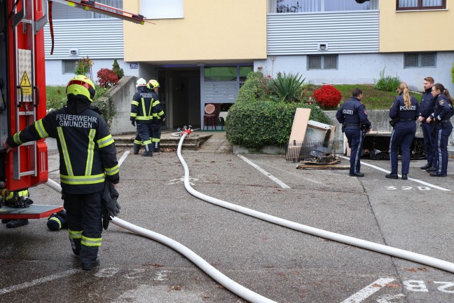 	Kchenbrand in einer Wohnung eines Mehrparteienwohnhauses in Gmunden