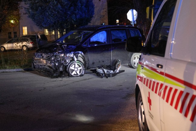 	Schwerer Crash auf Innviertler Strae bei Wallern an der Trattnach