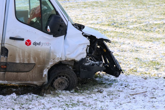 	Busunfall gemeldet: Crash zwischen Kleintransporter und PKW in Taiskirchen im Innkreis