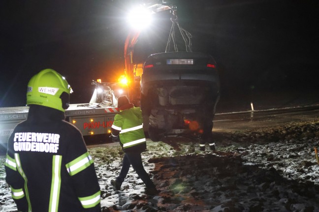 	Autoberschlag in Pettenbach fordert zwei Verletzte