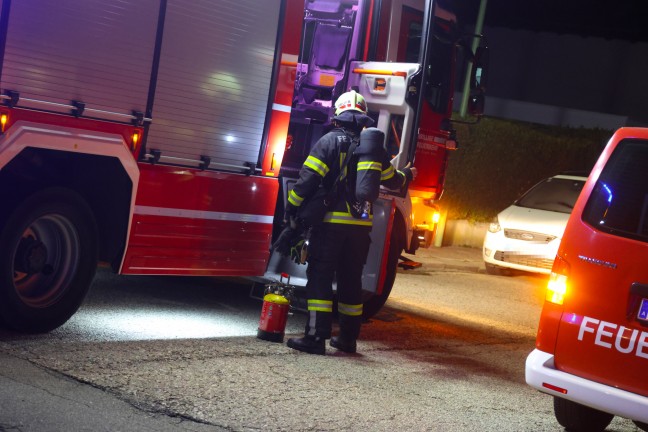 	Nchtlicher Einsatz von Feuerwehr und Rauchfangkehrer bei Kaminbrand in Wels-Pernau