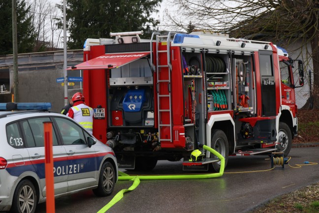 	Explosionsgefahr durch bei Bauarbeiten beschdigte Gasleitung in Stadl-Paura