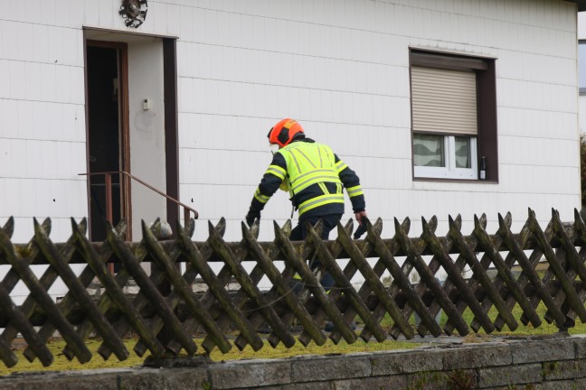 	Explosionsgefahr durch bei Bauarbeiten beschdigte Gasleitung in Stadl-Paura