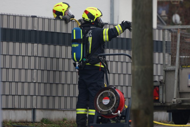 	Explosionsgefahr durch bei Bauarbeiten beschdigte Gasleitung in Stadl-Paura