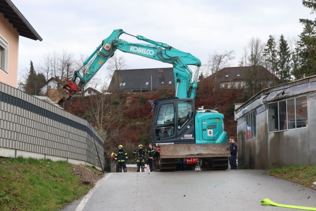 	Explosionsgefahr durch bei Bauarbeiten beschdigte Gasleitung in Stadl-Paura