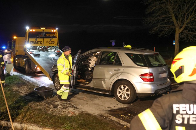 	Vier teils Schwerverletzte bei schwerem Kreuzungscrash auf Pyhrnpassstrae in Steinhaus