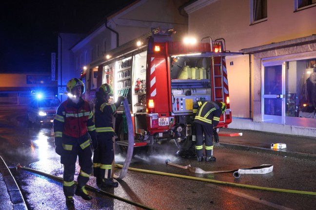 	Brand in einem Haus im Ortszentrum von Gallspach sorgte fr Einsatz zweier Feuerwehren