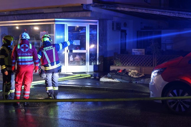 	Brand in einem Haus im Ortszentrum von Gallspach sorgte fr Einsatz zweier Feuerwehren