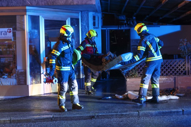 	Brand in einem Haus im Ortszentrum von Gallspach sorgte fr Einsatz zweier Feuerwehren