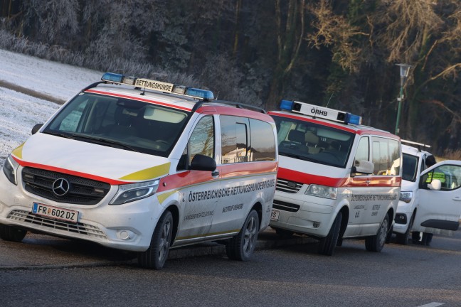 Feuerwehren, Such- und Rettungshunde sowie Drohnen bei Suchaktion in Haag am Hausruck im Einsatz