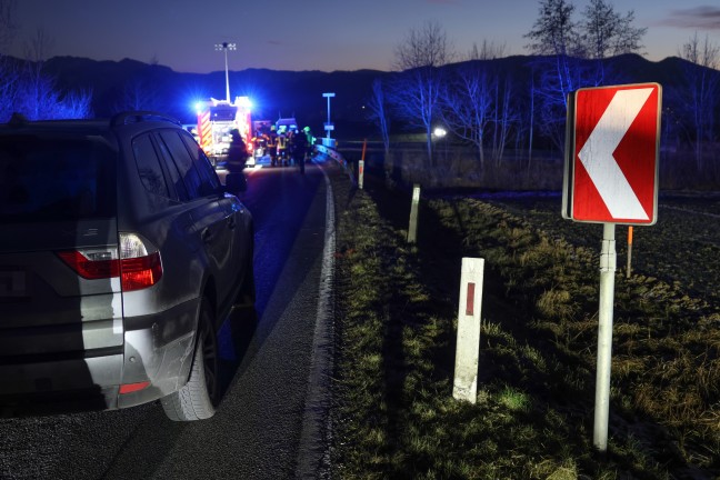 Unfall in Nubach: Auto landet nach berschlag in der Nachbargemeinde Schlierbach