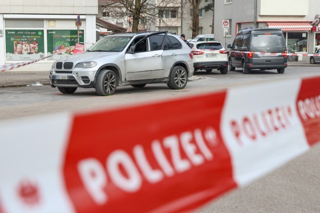 Schsse gefallen: Tschetschene bei Streit in einem Auto in Linz-Neue Heimat angeschossen