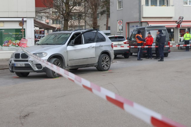 Schsse gefallen: Tschetschene bei Streit in einem Auto in Linz-Neue Heimat angeschossen