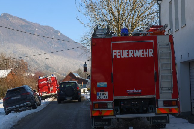 Vier Feuerwehren bei Brand in der Speis eines Einfamilienhauses in Molln im Einsatz