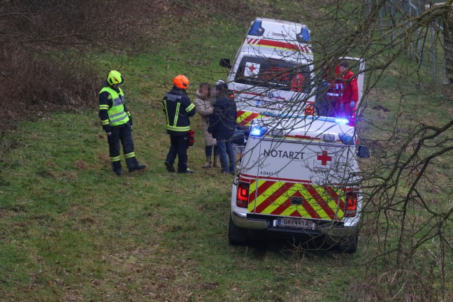 Absturz: Mann bei Forstarbeiten in Gaspoltshofen in steilem Waldstck abgestrzt