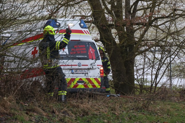 Absturz: Mann bei Forstarbeiten in Gaspoltshofen in steilem Waldstck abgestrzt