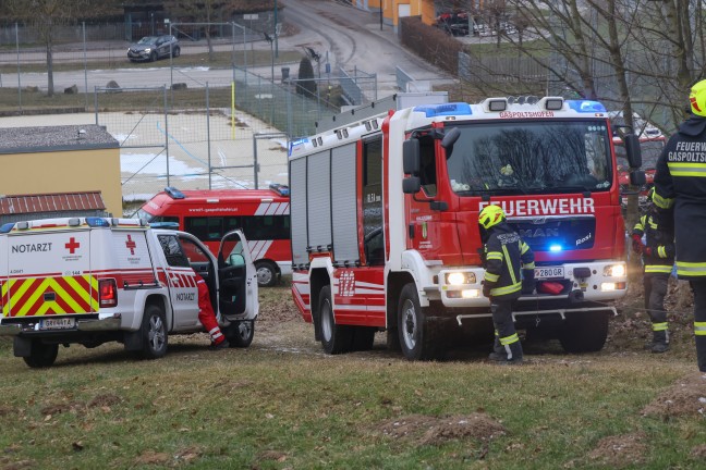 Absturz: Mann bei Forstarbeiten in Gaspoltshofen in steilem Waldstck abgestrzt