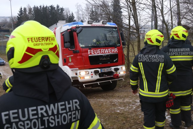 Absturz: Mann bei Forstarbeiten in Gaspoltshofen in steilem Waldstck abgestrzt