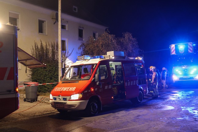 Brand in einem Abbruchhaus in Ried im Innkreis sorgte fr Einsatz der Feuerwehr