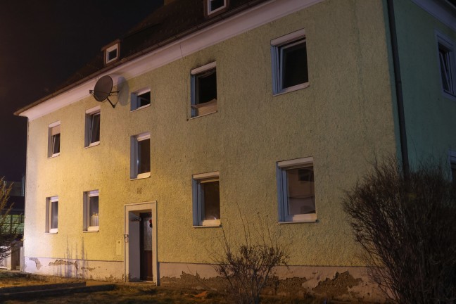 Brand in einem Abbruchhaus in Ried im Innkreis sorgte fr Einsatz der Feuerwehr