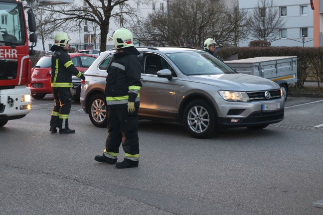 Brandeinsatz in der Tiefgarage einer Wohnanlage in Wels-Neustadt