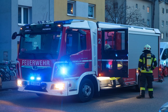 Brandeinsatz in der Tiefgarage einer Wohnanlage in Wels-Neustadt