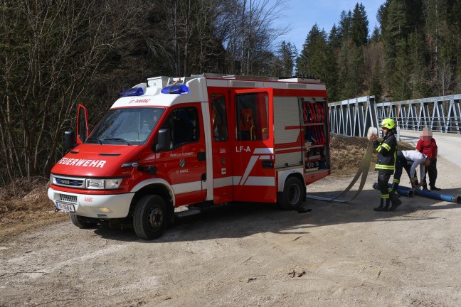 Greren Waldbrand am Teichlberg bei St. Pankraz im letzten Moment gerade noch verhindert