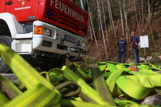 Greren Waldbrand am Teichlberg bei St. Pankraz im letzten Moment gerade noch verhindert