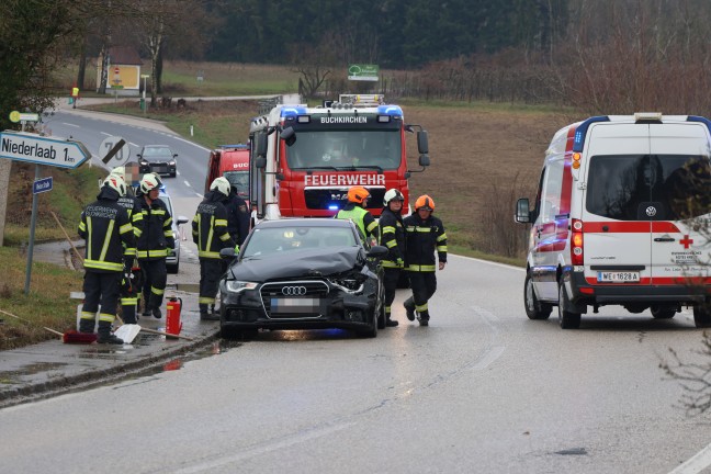 Verkehrsunfall bei Buchkirchen fordert eine verletzte Person