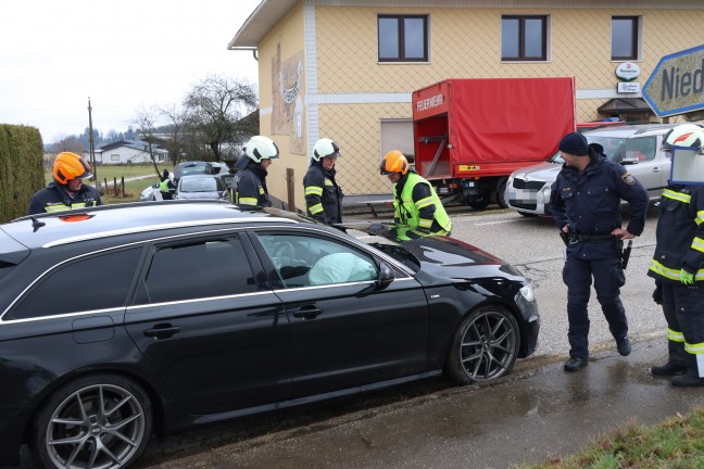 Verkehrsunfall bei Buchkirchen fordert eine verletzte Person