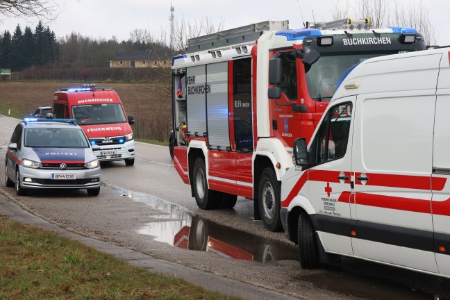 Verkehrsunfall bei Buchkirchen fordert eine verletzte Person