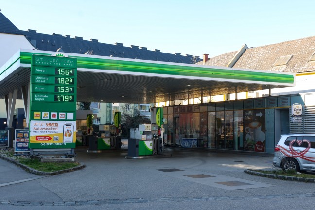 Versuchter Raubberfall auf Tankstelle in Linz-Franckviertel