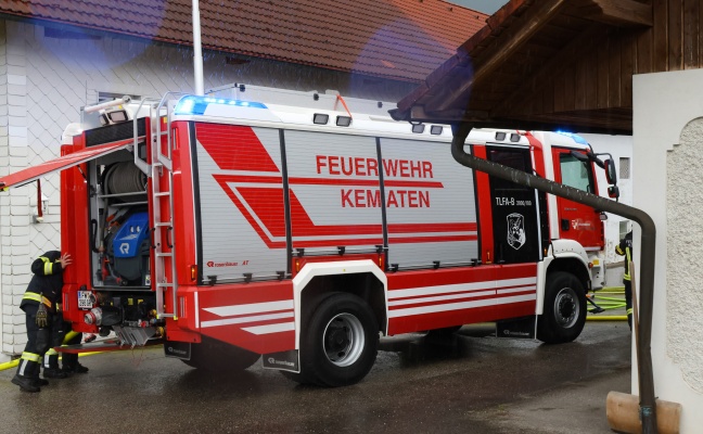 Fassadenbrand an einem Bauernhof in Kematen am Innbach noch rechtzeitig entdeckt