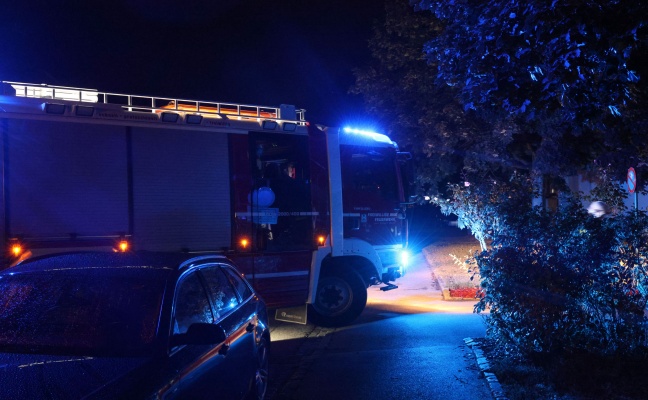 Nächtlicher Einsatz wegen eines Brandverdachts in Wels-Pernau