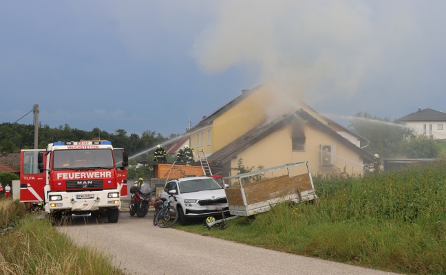 Vier Feuerwehren bei Garagenbrand in St. Marien im Einsatz