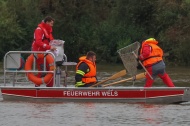 Kurioser Einsatz: Feuerwehr fischte in Wels-Vogelweide bündelweise Geldscheine aus dem Hochwasser