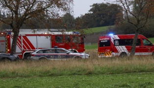 Einsatzkrfte der Feuerwehr zu Brandeinsatz nach Weibern alarmiert